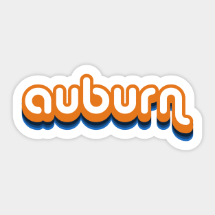 aub retro bubble Sticker